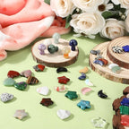 Nuenen 60 Pieces 20 * 20 * 6 mm Crystal Mushroom Sculpture Heart Shaped Moon - Image 7