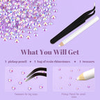 6000PCS 4mm Resin Jelly Rhinestones in Bulk, Bedazzling Flatback Crystals - Image 7