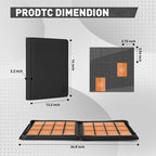 Premium Card Binder 12 Pocket for 720 Pockets Trading Card Binder, PU Zipper - Image 5