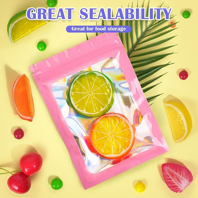 JETMORE 100 PCS Mylar Bags, Resealable Bag - Image 3