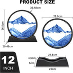 Wai Danie Moving Sand Art Picture 3D Hourglass Deep Sea Sandscape Liquid Motion - Image 9