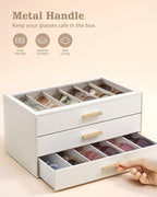 Lolalet Sunglasses Storage Box for Women, Eyewear Eye Glass Organizer - Image 3