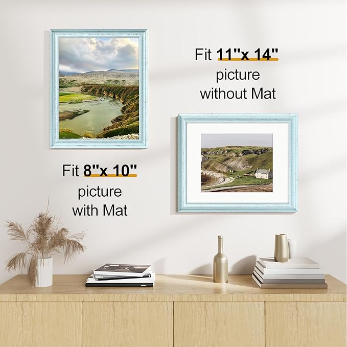 Vittanly 11x14 Picture Frames Set of 2, Ornate Vintage Photo Frame - Image 3