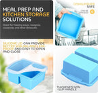 Silicone Freezer Trays with Lids, sauces and individual servings of lasagna - Image 6