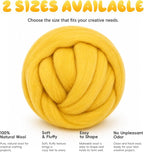 3.53oz Wool Roving: Needle Felting Wool White Roving Wool Felting Supplies Pure - Image 7