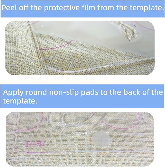 3Pcs Free Motion Quilting Templates - Image 7