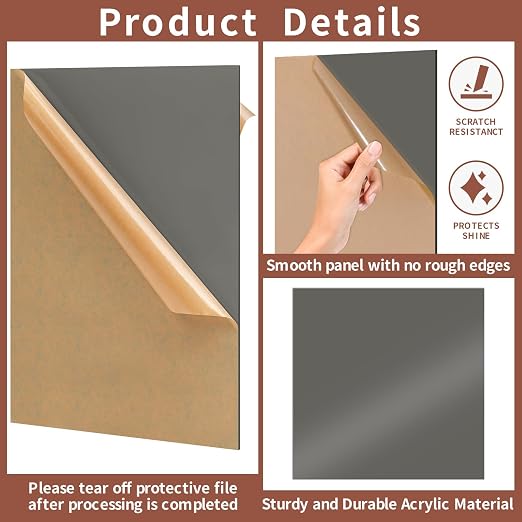 1/8 Thick 10 x 10 inch Acrylic Sheets - Image 4
