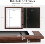 2-Pack Kids Art Frames, 11x14 Front Opening Kids Artwork Frames Changeable - Image 3