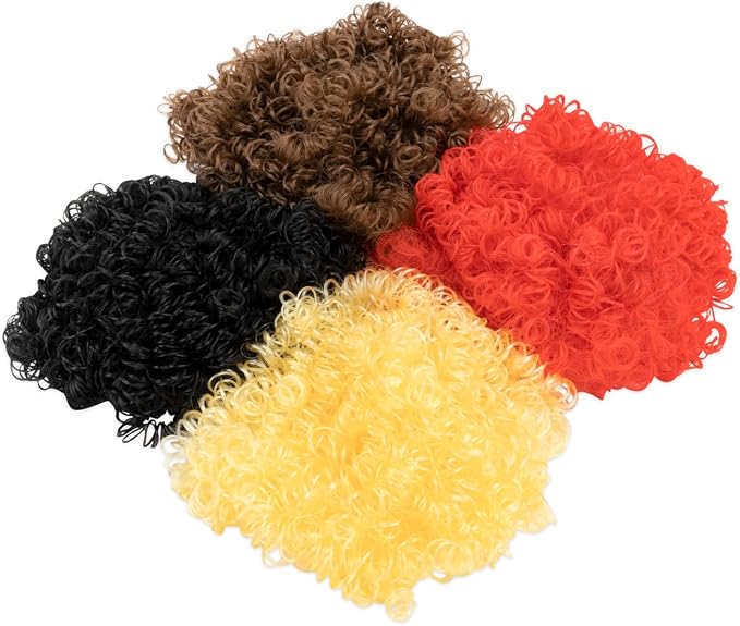 Hygloss 4 oz Curly Doll Hair for Crafts Assorted- Premium Synthetic Hair for - Image 5