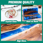 Teexpert Epoxy Resin Crystal Clear: 1 Gallon Epoxy Resin Kit Casting Resin Non - Image 2