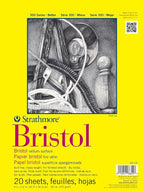 Strathmore 300 Series Tape Bound Bristol Pad, 100 lb. Vellum Surface, 9 X 12 by StrathmorePaper