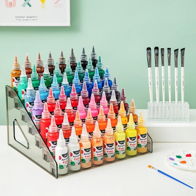 Acrylic Paint Organizer, Painting Bottle Holder, Acrylic Paint Storage Organizer - Image 8
