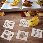 Fainne 100 Pcs 2 Inch Fall Stencils Small Stencils - Image 6
