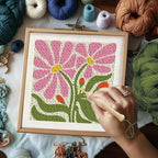 BEUNITONE Flower Beginners Punch Needle kit Handcraft Embroidery Starter Kits - Image 7