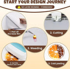 Orange Metallic Foil Heat Transfer Vinyl - Image 4