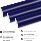 TECKWRAP Matte Navy Blue Adhesive Vinyl Roll 12" x 10ft Matte Blue Permanent - Image 2