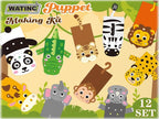 WATINC 12Pcs Hand Puppet Making Kit, Art Craft Felt Sock Puppet Toys, Creative - Image 7