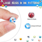 Hicarer 500 Pcs 8 mm Beads Bulk Acrylic Craft Beads - Image 2