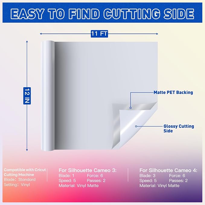 HTVRONT White Permanent Vinyl Rolls - Image 6