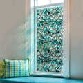 funlife Original Hand-Drawn Privacy Stained Glass Window Film, Single Sided by funlife