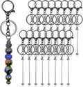 28 Pcs Beadable Keychain Bars by DNLEGULI
