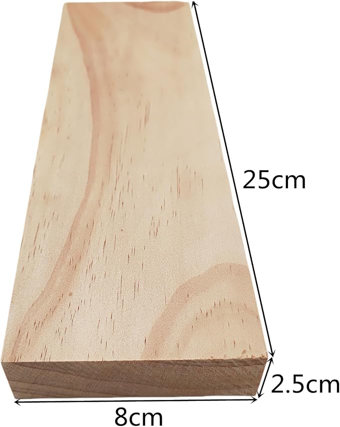 6PCS Rectangle Wood Boards Unfinished Wood Blocks - Image 3