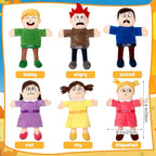 Lenwen 6 Pcs Feelings Hand Puppets - Image 2