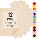 IONTACH 9" X 12" Felt Fabric Sheets 1.6mm Thick | Soft Felt by IONTACH