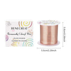 BENECREAT 18 Gauge 32 Yards Jewelry Beading Wire Tarnish Resistant Copper Wire - Image 2