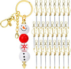24Pcs Beadable Keychain Bars Bead Keychain Making Kit Blank Keychains Beaded by Unknown
