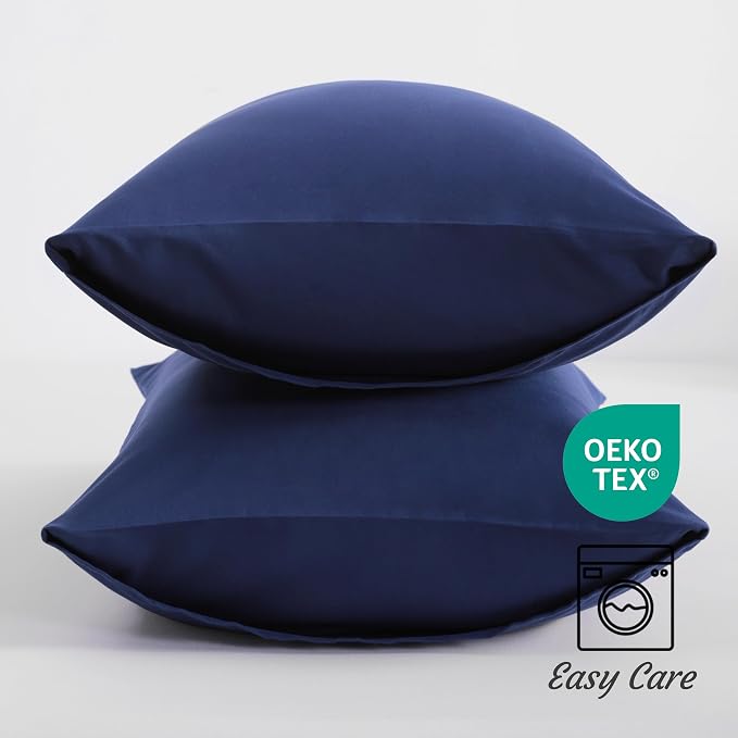 NTBAY Queen Pillow Cases Set, 2 Pack Brushed Microfiber 20x30 Inches, Stain - Image 5