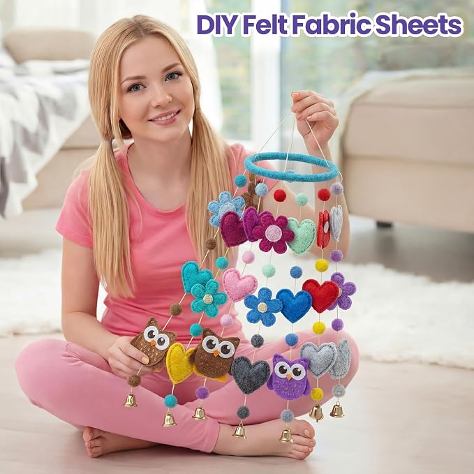 Peryiter 150 Pcs Fall Felt Sheets Bulk - Image 3