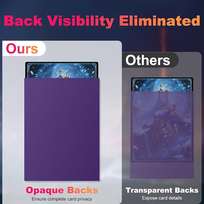 200 Pack Card Sleeves, Matte Dual Trading Card Sleeves - Image 3