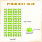 HARFINGTON 5 Sheet/800pcs Rhinestone Adhesive Stickers Self Adhesive Acrylic - Image 2