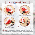Honoson Mini Craft Iron Mini Heat Press Small Iron 3.93 x 2.36 x 2.76 in - Image 3