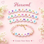 1400 PCS 4x7mm Round Alphabet Letter Beads - Image 5