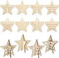 COCHIE DIY 3D 4th of July Stars Wood Crafts to Paint, Paintable Unfinished by COCHIE