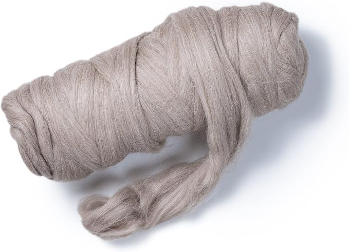 Llama roving Fiber, 1 lb. Narural - Image 5