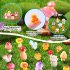 DIYDEC 80pcs Mini Resin Mushroom 80 Style Miniature Mushrooms Figures to Hide - Image 4
