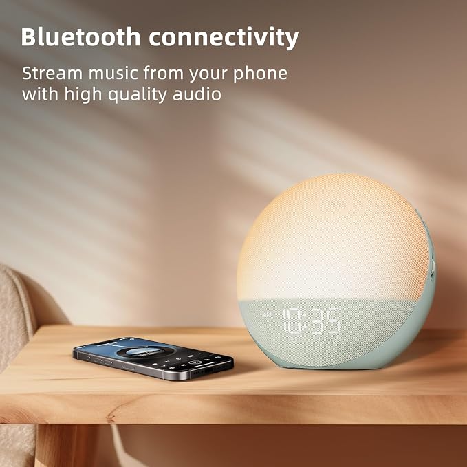 Sunrise Alarm Clock White Noise Machine: Natural Wake Up Light - Image 3