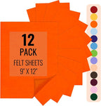 IONTACH 9" X 12" Felt Fabric Sheets 1.6mm Thick | Soft Felt by IONTACH