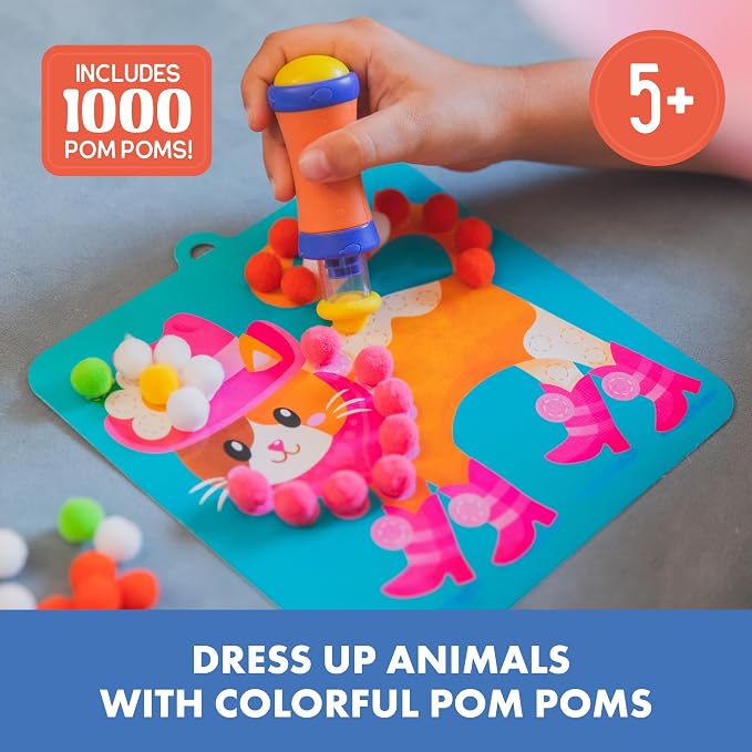 Educational Insights Pom Pom Kit: Animal Dress Up - Image 2