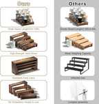 2 Set Wooden Tiered Risers Display Stands - Image 8