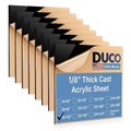 Duco Black Cast Acrylic Sheets 1/8" Thick 6" x 12" by DucoPlasticsSupply