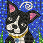 Adult Mosaic Crafts Project Kits: Get Creative and Have Fun, Square 7inch Dog by ALEA+Mosaic