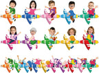 gisgfim 80Pcs Crayon Cutouts Back to School Decoration Bulletin Board Colorful by gisgfim