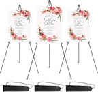 RRFTOK 3 Pack 63 in Sign Easel Stands, Instant-Fold Tripods by RRFTOK