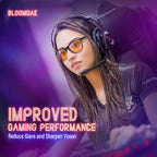Bloomoak 100% Red Lens Blue Green Light Blocking Glasses- Dual AR Coatings - Image 5