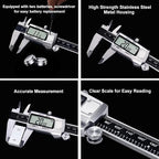 Kynup Digital Caliper, Caliper Measuring Tool, Micrometer Dial Vernier Caliper - Image 2