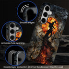Case for Samsung Galaxy S24 FE Case, Halloween Witch Moon Stained Glass Design - Image 5